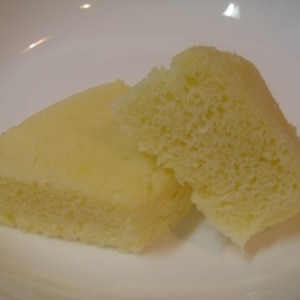 ルクエで美味☆チーズケーキ風蒸しパン♪